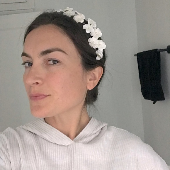 Floral wedding, bridal shower, or other bridal moment head piece main image 4